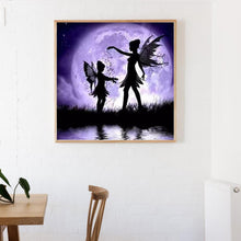 Load image into Gallery viewer, Blue Fairy 30*30CM(Canvas) Full Round Drill Diamond Painting