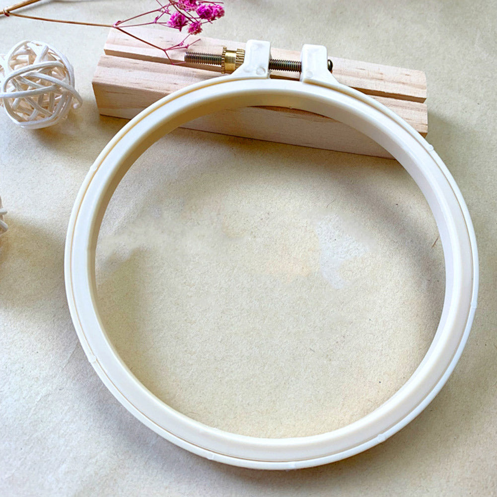 12.5CM Plastic Frame Embroidery Hoop Ring DIY Cross Stitch Sewing Circle