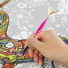 Load image into Gallery viewer, Point Drill Pen Diamond Painting DIY Fish Tail Rhinestone Craft Tool (Gold)