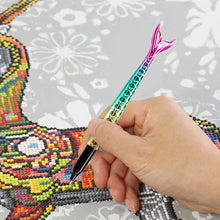 Load image into Gallery viewer, Point Drill Pen Diamond Painting DIY Fish Tail Rhinestone Craft Tool (Red)