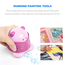 Load image into Gallery viewer, Mini Diamond Painting Drill Desktop Vacuum Cleaner Cleaning Machine (Pink)
