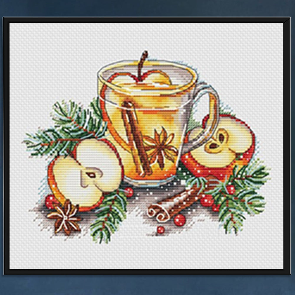 Kitchen Wares - Full 11CT Stamped Cross Stitch 25x21CM - Yishu