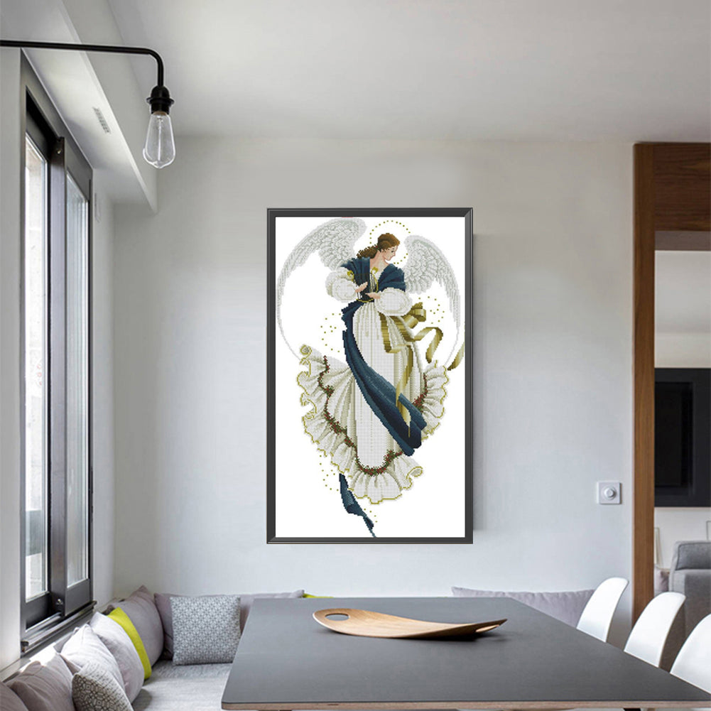 Winged Woman - Full 11CT Stamped Cross Stitch 40x68CM - Yishu