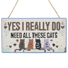 Load image into Gallery viewer, 5D DIY Letter Full Drill Hanging Diamond Painting Craft Home Decor (Cats)