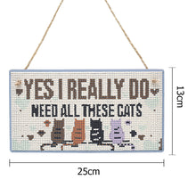 Load image into Gallery viewer, 5D DIY Letter Full Drill Hanging Diamond Painting Craft Home Decor (Cats)