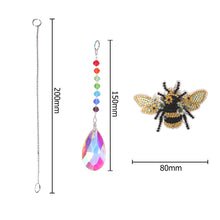 Load image into Gallery viewer, DIY 5D Diamond Painting Rainbow Maker Wind Chime Light Catcher Decor (Bee)