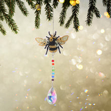 Load image into Gallery viewer, DIY 5D Diamond Painting Rainbow Maker Wind Chime Light Catcher Decor (Bee)