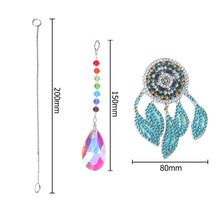 Load image into Gallery viewer, DIY 5D Diamond Painting Rainbow Wind Chime Light Catcher (Dream Catcher)