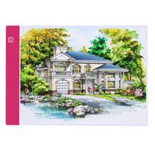 Load image into Gallery viewer, Diamond Painting A4 LED Light Pad LED Drawing Board Copy Board Tools (Pink)