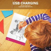 Load image into Gallery viewer, Diamond Painting A4 LED Light Pad LED Drawing Board Copy Board Tools (Pink)