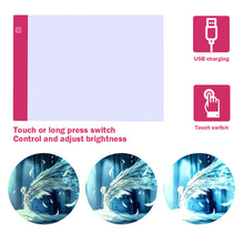 Load image into Gallery viewer, Diamond Painting A4 LED Light Pad LED Drawing Board Copy Board Tools (Pink)