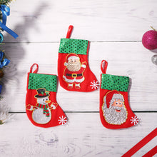 Load image into Gallery viewer, 3pcs Christmas Stockings Hanging Pendants DIY Diamond Painting Kit