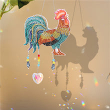 Load image into Gallery viewer, Diamond Painting Prisms Hanging Rainbow Chaser Lighting Accessory (Rooster)