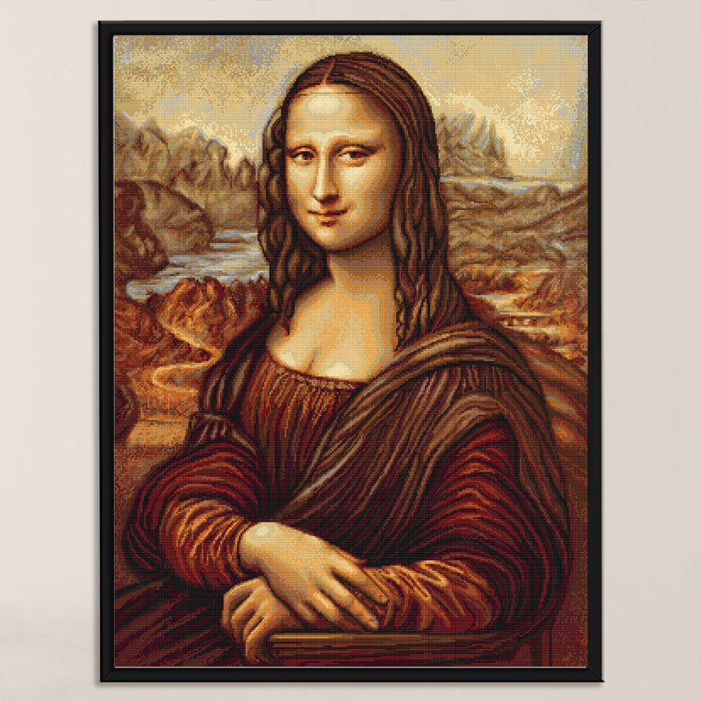 Mona Lisa - Full 11CT Stamped Cross Stitch 40x50CM - Band