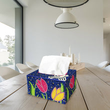 Load image into Gallery viewer, Painting Square Tissue Box Kit Handmade Tissue Dispenser (Flying Bird Flowers)