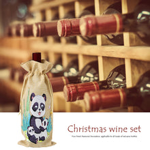 Load image into Gallery viewer, Christmas Diamond Painting Wine Bag 5D DIY Mosaic Special Drill Bottle Bag (TB013B)