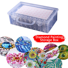 Load image into Gallery viewer, Diamond Painting Box Transparent Plastic Rhinestone Storage Case (40 Grids)