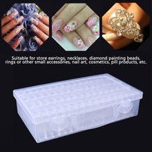 Load image into Gallery viewer, Diamond Painting Box Transparent Beads Storage Case Container (64 Grids)