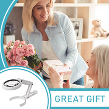 Load image into Gallery viewer, LED Folding Magnifier for Reading Portable Handheld Loupe Magnifying Glass