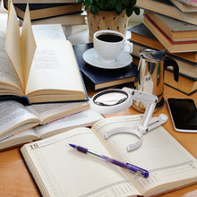 Load image into Gallery viewer, LED Folding Magnifier for Reading Portable Handheld Loupe Magnifying Glass