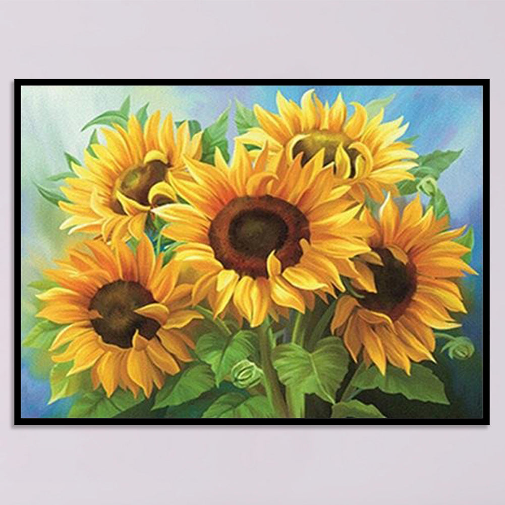 Sunflower - Full 11CT Counted Cross Stitch 65x50CM - Diy