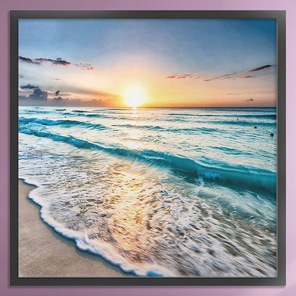 Seaside - Full 11CT Counted Cross Stitch 40x40CM - Band