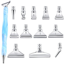 Load image into Gallery viewer, 13Pcs 5D Resin Diamond Painting Pen Nibs DIY Craft Point Drill Pens (Silver)