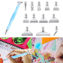 Load image into Gallery viewer, 13Pcs 5D Resin Diamond Painting Pen Nibs DIY Craft Point Drill Pens (Silver)