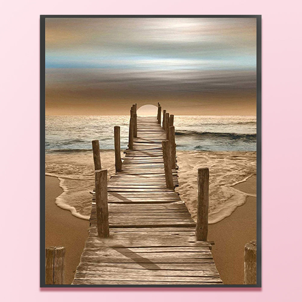 Lake - Full 11CT Counted Cross Stitch 36x46CM - Diy