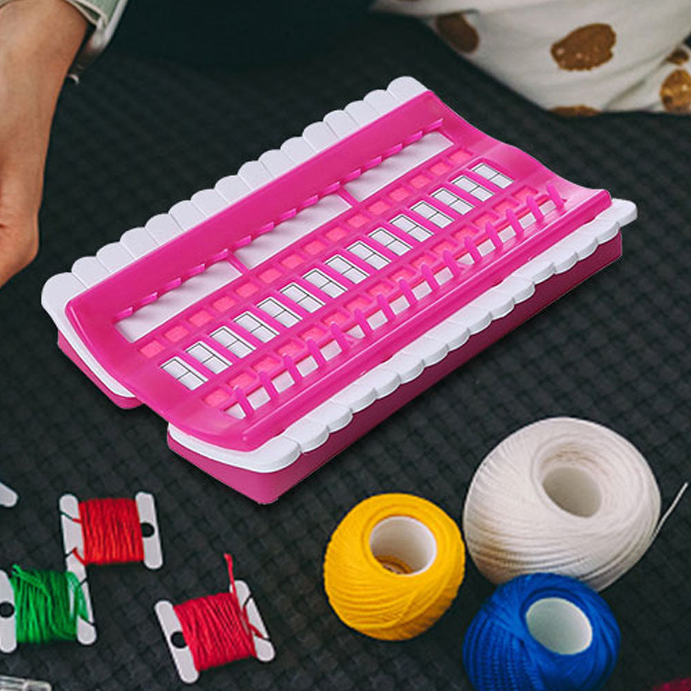Cross Stitch Row Line Tools 30-Bit Embroidery Thread Organizer Rose 17.5x11CM