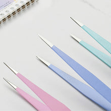 Load image into Gallery viewer, 3pcs Diamond Painting Stainless Steel Tweezers Set DIY Tools (Straight)