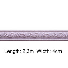 Load image into Gallery viewer, 3D Foam Self-adhesive Waist Corner Line DIY Wall Edge Strip Skirt (Purple)
