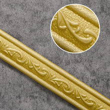 Load image into Gallery viewer, 3D Foam Self-adhesive Waist Corner Line DIY Wall Edge Strip Skirt (Gold)