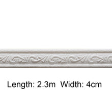 Load image into Gallery viewer, 3D Foam Self-adhesive Waist Corner Line DIY Wall Edge Strip Skirt (White)