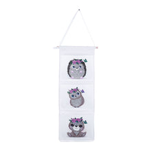 Load image into Gallery viewer, Wall Hanging Storage Bag DIY Owl Diamond Painting Home Organizer
