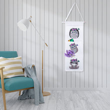 Load image into Gallery viewer, Wall Hanging Storage Bag DIY Owl Diamond Painting Home Organizer