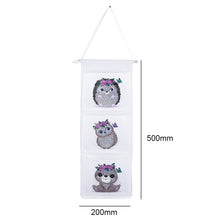 Load image into Gallery viewer, Wall Hanging Storage Bag DIY Owl Diamond Painting Home Organizer