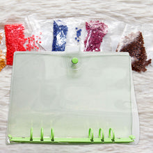 Load image into Gallery viewer, Diamond Painting Storage Book Bead Container A5 Album Binder (Green)