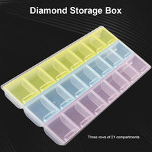 Load image into Gallery viewer, Nail Art Storage Box Diamond Painting Crystal Beads Holder Case (21 Grids)