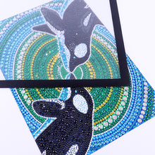 Load image into Gallery viewer, Diamond Painting Magnetic Frame Self-Adhesive (Black Matted Inner Size 25x35cm)