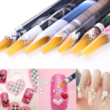 Load image into Gallery viewer, 2pcs Rhinestone Picker Pencil Wax Pencil for DIY Nail Gems Diamond Painting