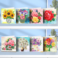 Load image into Gallery viewer, 8PCS DIY Daily Life Diamond Painting Greeting Card Set for Celebrations Card