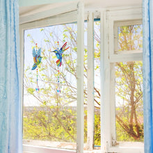Load image into Gallery viewer, 2Pcs Crystal Light Catcher Diamond Painting Hummingbird Hanging Decor