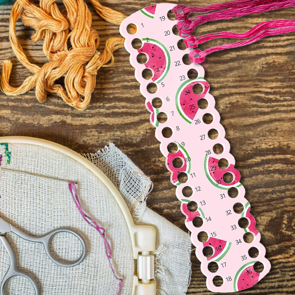 Acrylic Cross Stitch Row Line Board Cartoon Pattern Art Accessory (watermelon)