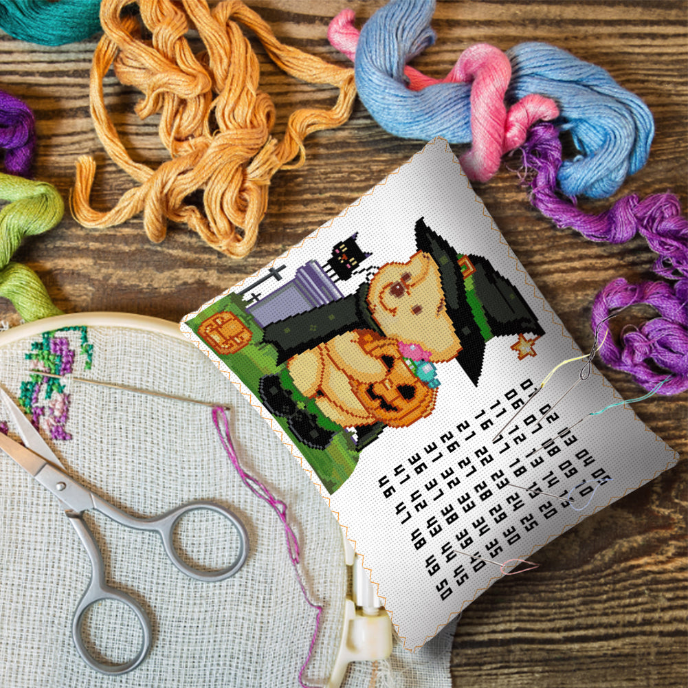 Halloween Cross Stitch Cable Bag Cotton Digital Splitter Accessories
