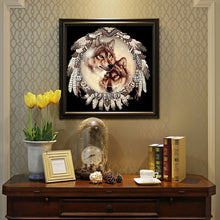 Load image into Gallery viewer, Dreamcatcher Wolf 30*30CM(Canvas) Full Round Drill Diamond Painting