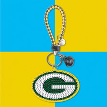 Load image into Gallery viewer, DIY Gem Keychains Double Sided Rugby Badge Craft Hanging Ornament