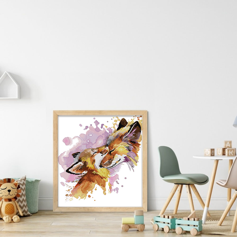 Motherly Love - Partial 14CT Stamped Cross Stitch 41x47CM - Joy Sunday Backstitch