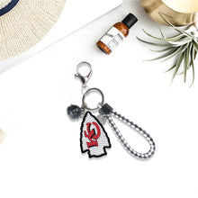 Load image into Gallery viewer, DIY Diamond Art Keychains Craft Rugby Team Badge Hanging Ornament