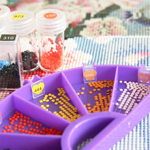 Load image into Gallery viewer, 12pcs Color DMC Number Stickers 26 Letters 1-100 DMC for Kid(Heart Round Square)